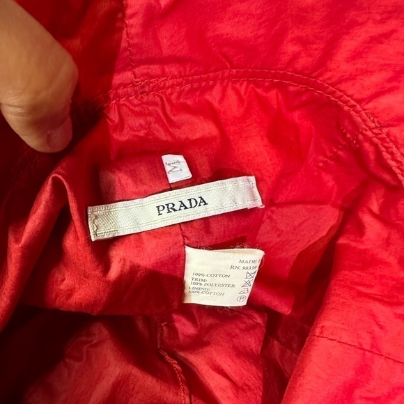 PRADA 💯 cotton hat in red - Picture 6 of 10